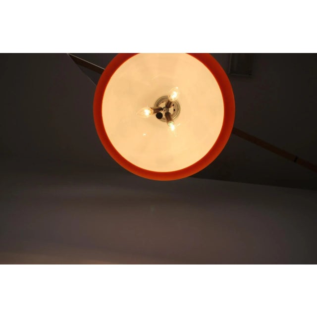 Metal Mid-Century Pendant attributed to Guzzini for Meblo, Italy, 1970s For Sale - Image 7 of 11