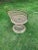 1970s 1970’s Vintage Russell Woodward Woven Spun Fiberglass Bistro Table and Glass Table Top & Pair of Matching Chairs, Patio Set, Attributed For Sale - Image 5 of 12