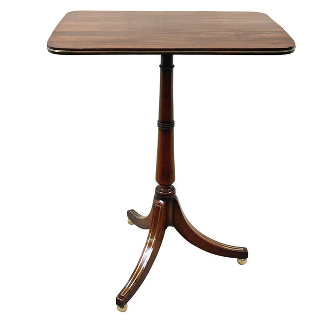 Early 19th Century Regency Rosewood and Brass Strung Occasional Table, 1820 For Sale - Image 5 of 13