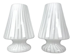 Postmodern Murano Glass Table Lamps, 1970s, Set of 2