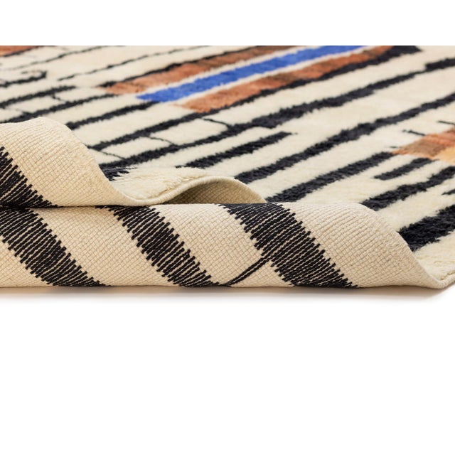 Early 21st Century Hand-Knotted Wool Premium Rug by Azele Studio For Sale - Image 5 of 11