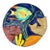 Queen Angel Fish Ceramic Wall Sculpture For Sale