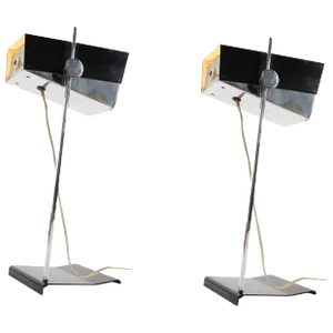Adjustable Table Lamps by Josef Hurka for Napako, 1960s, Set of 2