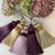 Dusty Mauve Luxury Key Tassel With Satin & Cut Velvet Details For Sale - Image 10 of 11