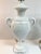 1970s Hollywood Regency Ceramic Urn Table Lamps in Fresh White Lacquered Finish- a Pair For Sale - Image 5 of 12