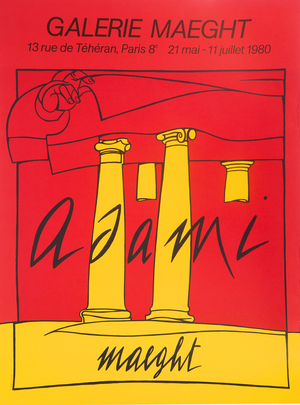 Valerio Adami, Histoire lointaine, Lithograph
