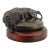 Wildlife Collection - Franco Vianello Lost-Wax Lion Sculpture - Water Hole For Sale