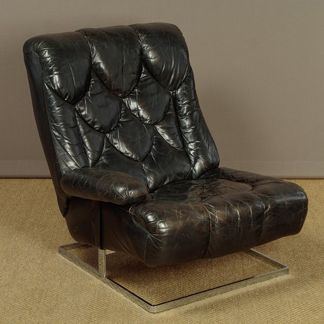 Metal Vintage Modular Leather Sofa from Tetrad, 1970s, Set of 3 For Sale - Image 7 of 15