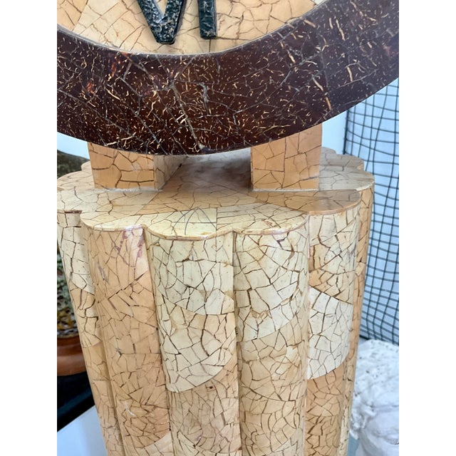 Highly Unusual Pen Shell Grandfather Clock, Circa 1980s For Sale - Image 12 of 16