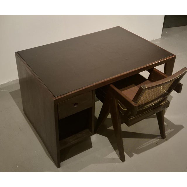 Vintage PJ-BU-02-A Pigeonhole Desk by Pierre Jeanneret, 1950s For Sale - Image 6 of 16