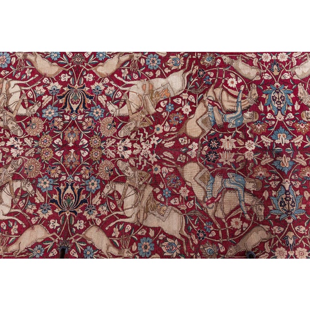 Doris Leslie Blau Antique Kirman Floral Warm Tan Runner - c. 1900 (Fragment) For Sale - Image 10 of 10