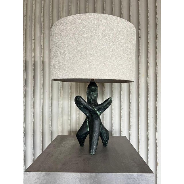 Handmade Sculptural Ceramic Table Lamp, 1970s For Sale - Image 12 of 12