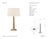 Chapman & Myers by Visual Comfort Signature Strie Fluted Column Table Lamp in Gilded Iron with Linen Shade Designer:...