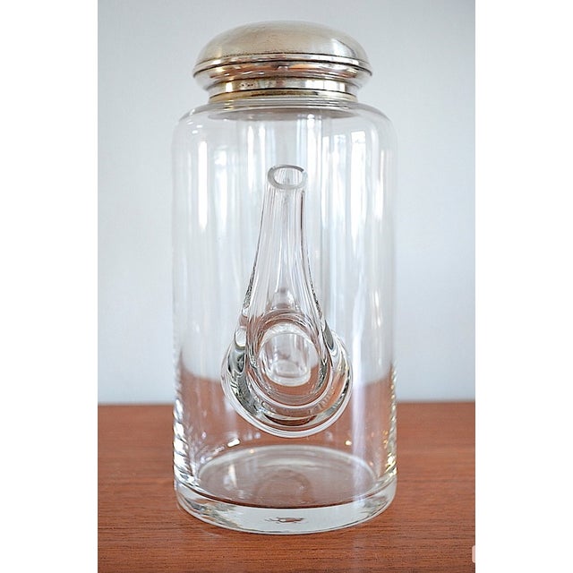 Glass Carafe Cold Duck with Silver Mount, 1960s For Sale - Image 7 of 12