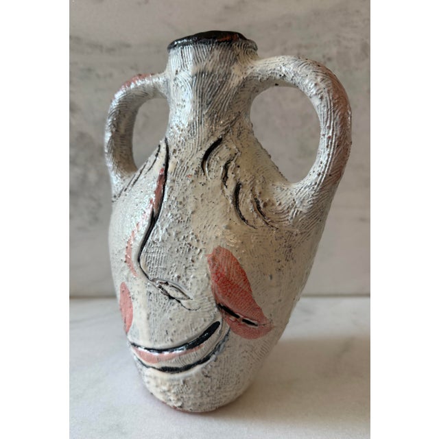 Ceramic Vintage Studio Art Pottery Vase For Sale - Image 7 of 12