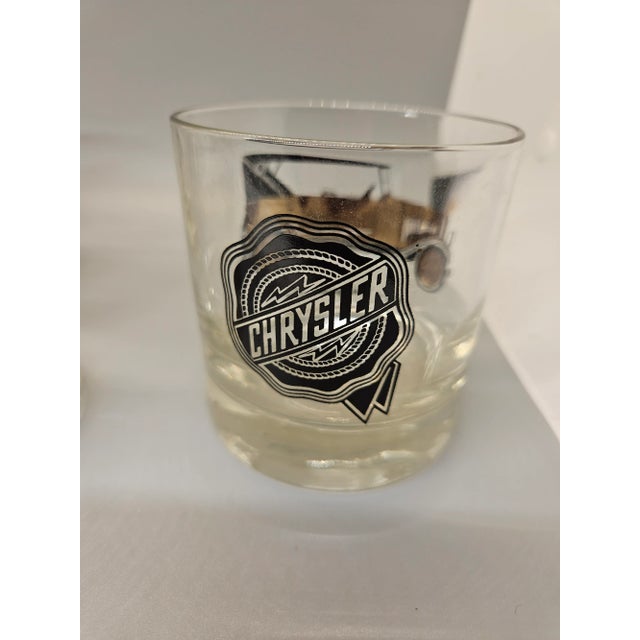 Culver Ltd. Vtg Culver 22k Gold Pierce Arrow Model Cars Glasses Low Ball Set of 6, Mixed Set For Sale - Image 4 of 5