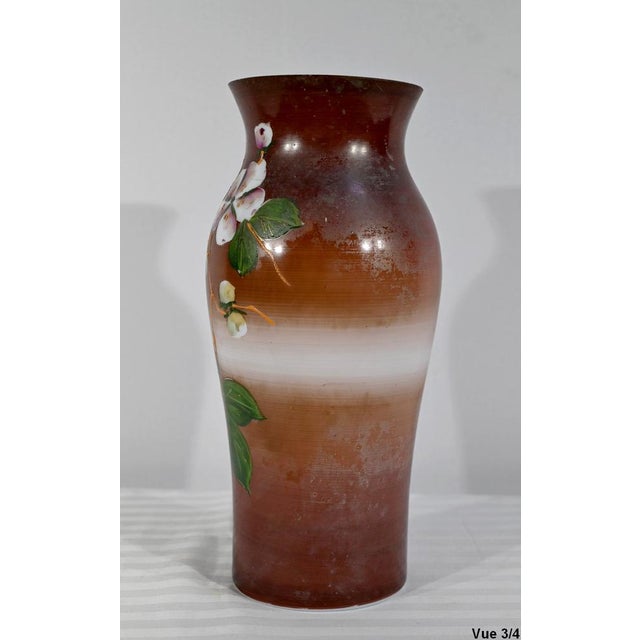 Art Nouveau Brown Porcelain Vase, 1900s For Sale - Image 14 of 18