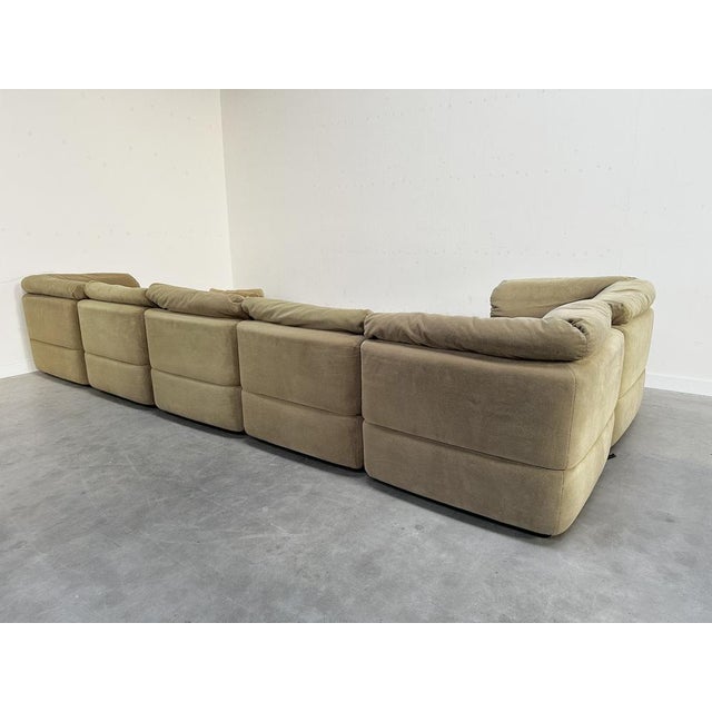 Beige Vintage Modular Sofa from Rolf Benz, 1970s, Set of 7 For Sale - Image 8 of 13