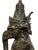Antique Bronze Ganesha Statue Khmer Style Hindu 4-Arm Elephant God Sculpture For Sale - Image 17 of 18