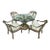 Dorothy Draper Designer Mid-Century Hollywood Regency Patio Table & 4 Chairs For Sale
