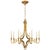 Mykonos Medium Chandelier in Antique-Burnished Brass Designer: Chapman & Myers Canopy: 6.5" Octagon Mounting: Chain Shade...