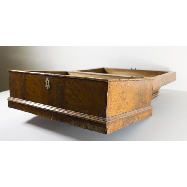 19th Century English or Italian Burl Walnut Document Box Casket For Sale - Image 9 of 12