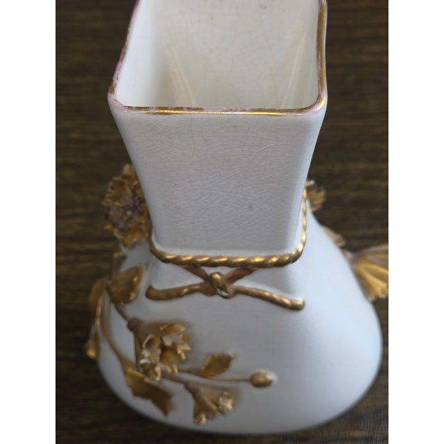 Mid 19th Century Pirkenhammer Christian Fischer Bohemian Pocelain Flower Vase For Sale - Image 5 of 6