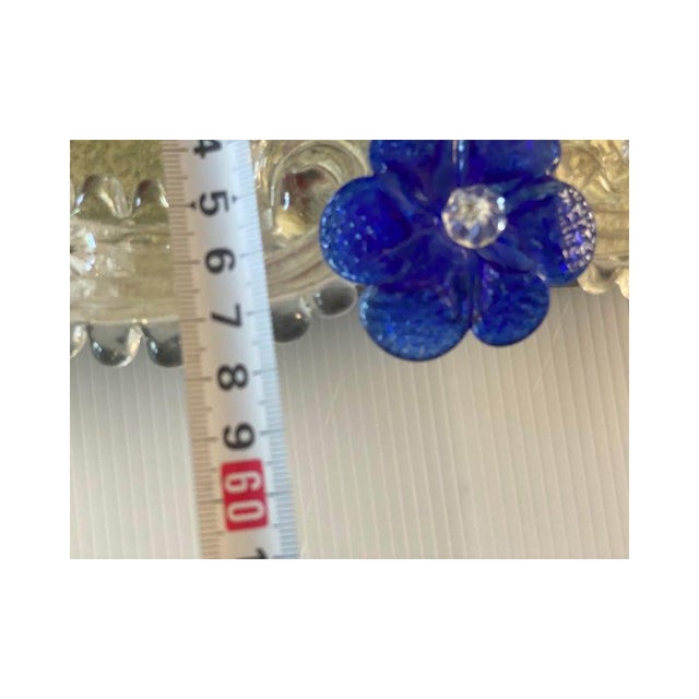 Venetian Hand-Carving Mirror in Murano Glass by Simoeng For Sale - Image 6 of 13