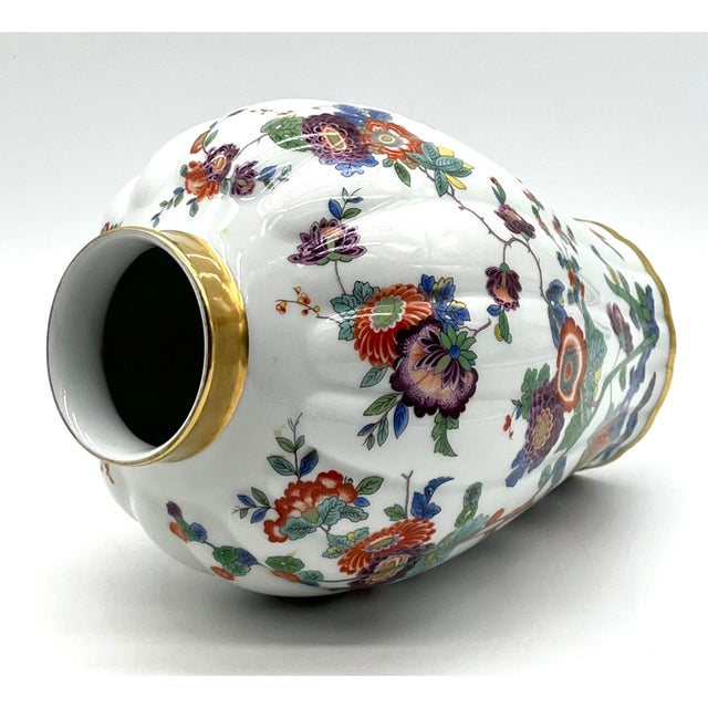 Porcelain Vase with Heron, Flower & Butterfly Motif from Thomas Bavaria, 1990s For Sale - Image 11 of 12