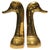Sarreid Ltd. Pair of Large Mid-Century Brass Duck Head Bookends, Sarried Style, Circa 1950 For Sale - Image 4 of 17