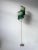 Green charme floor lamp, sander bottinga dimensions: h 153 x w 38 x d 25 cm handmade in brass, leather, wood and dip dyed...