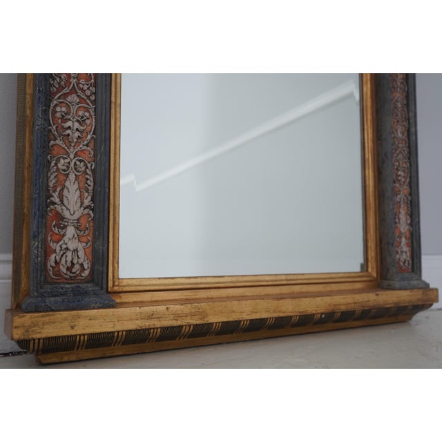 Gold Rigattieri Italian Neoclassical Design Mirror For Sale - Image 8 of 13