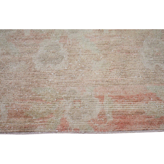Vintage Turkish Oushak Hand Knotted Wool Rug, 3'9''x6'8'' For Sale - Image 4 of 5