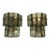 Murano Ice Block Sconces - a Pair For Sale