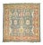 Vintage Traditional Green Square Large Oushak - 11'2" x 12'3" For Sale