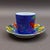 Mid 20th Century Laure Japy Paris Limoges Jardin Bleu Fruit Demitasse Cup & Saucer Set- 14 Pieces For Sale In Miami - Image 6 of 9