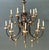 Vintage Gilt Wood and Metal Twelve-Light Chandelier For Sale - Image 10 of 12
