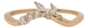 Natural Diamond Ring Solid 14k Gold – Dainty, Classic & Timeless Jewelry Piece, Size 6.75