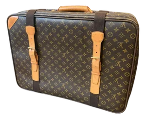 A 2002 Satellite 60 Brown Monogram Canvas Suitcase by Louis Vuitton