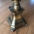 Traditional 1970s Brass Footed Table Lamp With Shade For Sale - Image 3 of 10