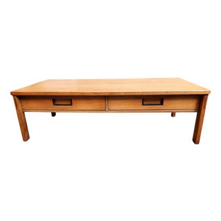 Light Wood Coffee Table by Ico Parisi for Cantieri Carugati For Sale