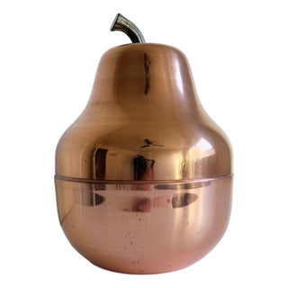 1970s Copper Pear Ice Bucket, Italy For Sale