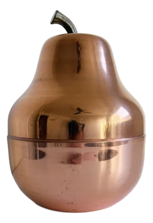 1970s Copper Pear Ice Bucket, Italy