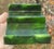Green Mid- Century (112 Grams) Green Marbelized Swirl Catalin Bakelite Poker Card Deck Holder 20th C. For Sale - Image 8 of 18