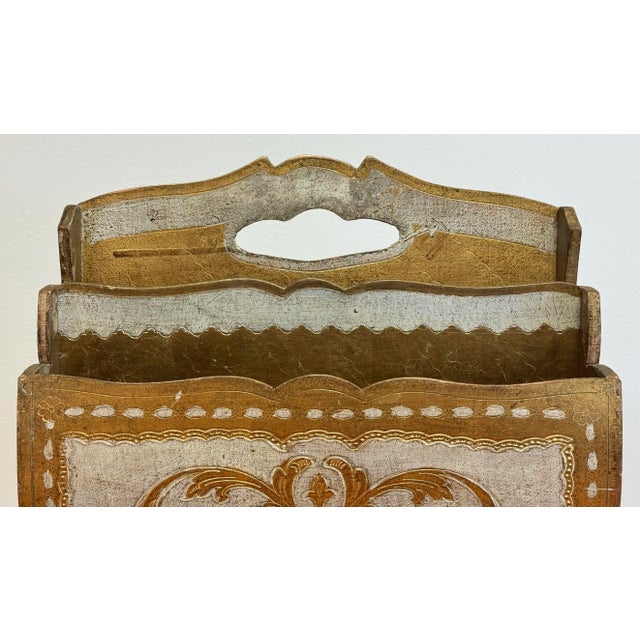 Vintage Italian Florentine Magazine Rack For Sale - Image 9 of 12