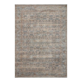 Angela Rose x Loloi Blake Rug Ocean / Mocha 6'-7" x 9'-10" Area Rug For Sale