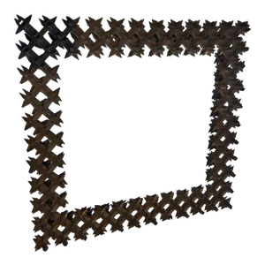 Large Antique Crown of Thorns Picture Frame