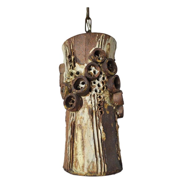 Danish Ceramic Pendant Light by Bodil Marie Nielsen For Sale