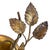 Vintage Florentine Gold Gilt Metal Rose Sconces - a Pair For Sale - Image 12 of 14
