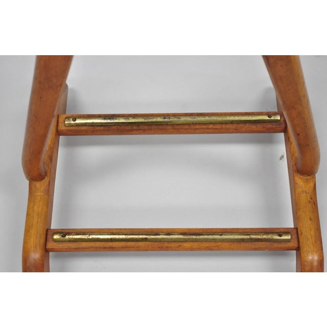 Vintage Fratelli Reguitti Italian X-Form Beech Wood Gentleman's Clothing Valet For Sale - Image 12 of 17